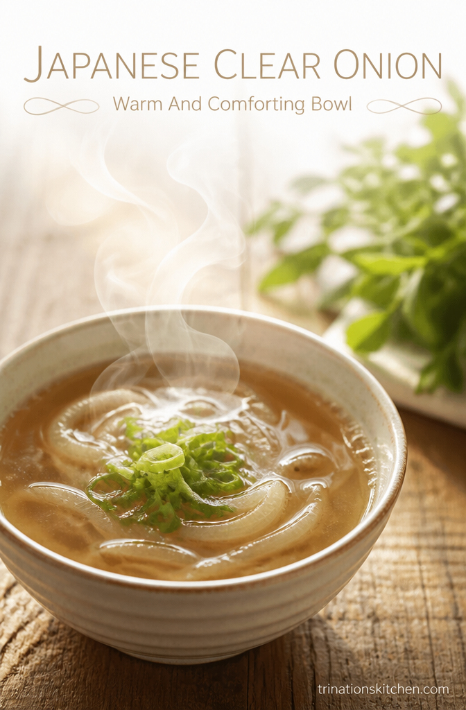 Warm and Savory Japanese Clear Onion Soup Recipe (Hibachi-Style Broth)